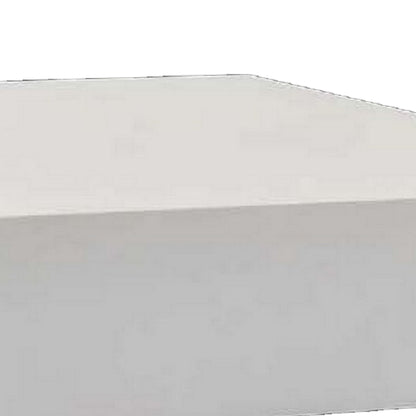 30 Inch Square Display Platform, Thick Wooden Durable Riser, White Finish