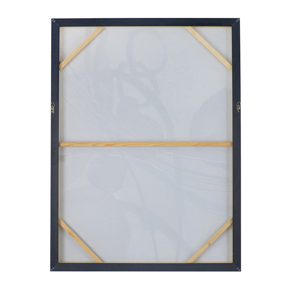 Bny 35 x 47 Abstract Wall Art Print, Watercolor Oil Painting, Brown, Silver
