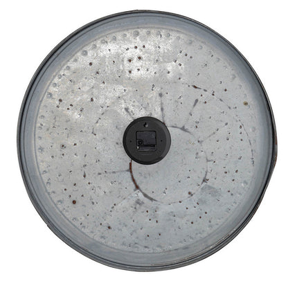 Vas 30 Inch Round Clock, Classic Vintage Style, Matted Bronze Tin Tone
