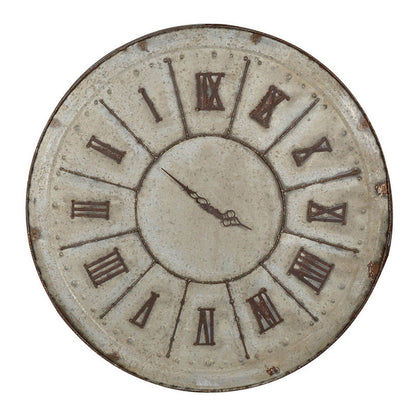 Vas 30 Inch Round Clock, Classic Vintage Style, Matted Bronze Tin Tone