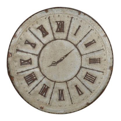Vas 30 Inch Round Clock, Classic Vintage Style, Matted Bronze Tin Tone