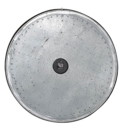 Vas 39 Inch Round Clock, Oversized Vintage Style, Matted Bronze Tin Tone