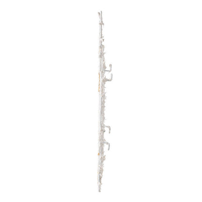Rio 32 Inch Decorative Wall Decor, White, Gold Geometric Abstract, Iron