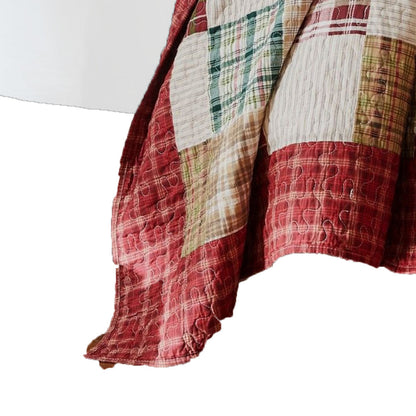 Evi Twin Quilt Set with 1 Pillow Sham, Multicolor Patchwork