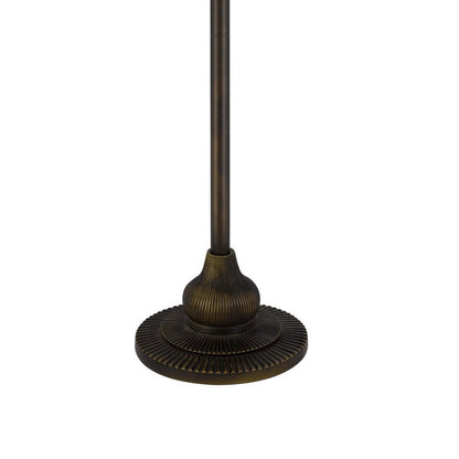 Dio 62 Inch Floor Lamp, Colorful Tiffany Style Stained Glass, Bronze Resin