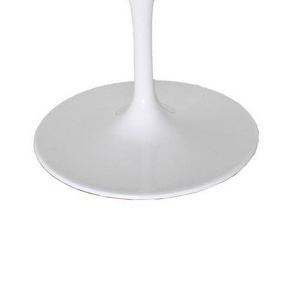 Sufi 27 Inch Swivel Dining Armchair, Unique Artisan Shape, White Round Base