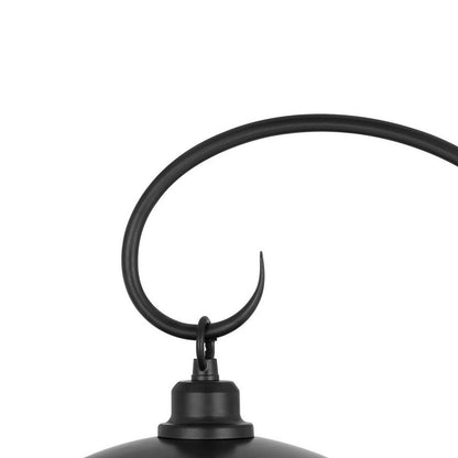 Lem 32 Inch Table Lamp, Classic Lantern, Glass Shade, Bronze Metal Finish