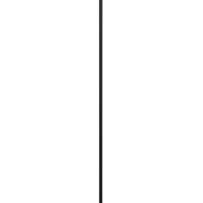 Sie 59 Inch Floor Lamp, Navy Blue Linen Shade, Round Base, Black Metal Pole