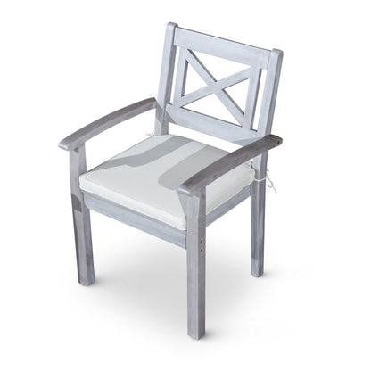 35 Inch Set of 2 Dining Armchairs, Cushioned, X Open Back, Silver, Gray