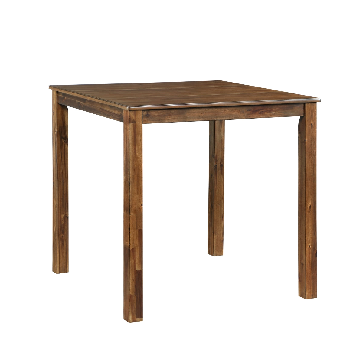 Tori 5 Piece Counter Height Dining Set, Square Table and 4 Chairs, Brown