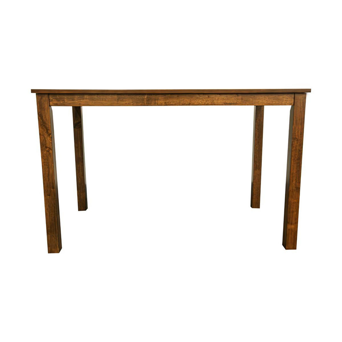 Zory 5pc Dining Table Set, 4 Padded Chairs, Beige Burlap, Brown Wood