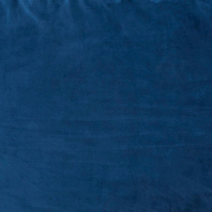 Olio 70 Inch Bean Bag, Round, Foam Filling, Velvet Upholstery, Navy Blue