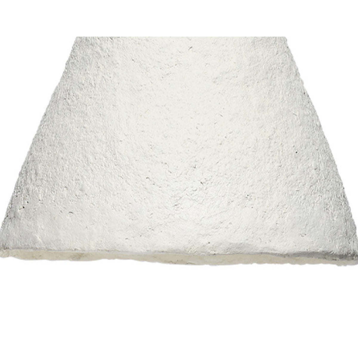 Zoe 96 Inch Pendant Chandelier, Modern Paper Mache Cone Shape, Beige