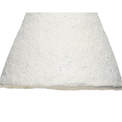 Zoe 96 Inch Pendant Chandelier, Modern Paper Mache Cone Shape, Beige