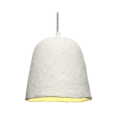 Zoe 96 Inch Pendant Chandelier, Modern Bell Shape Paper Mache, Beige
