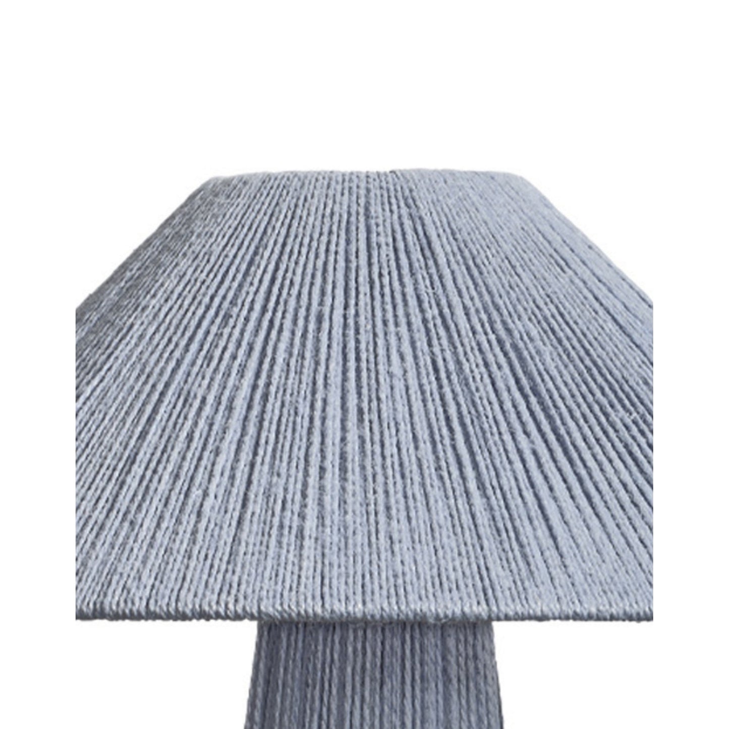 Liya 18 Inch Table Lamp, Cone Shade and Tapered Base, Textured Blue Finish
