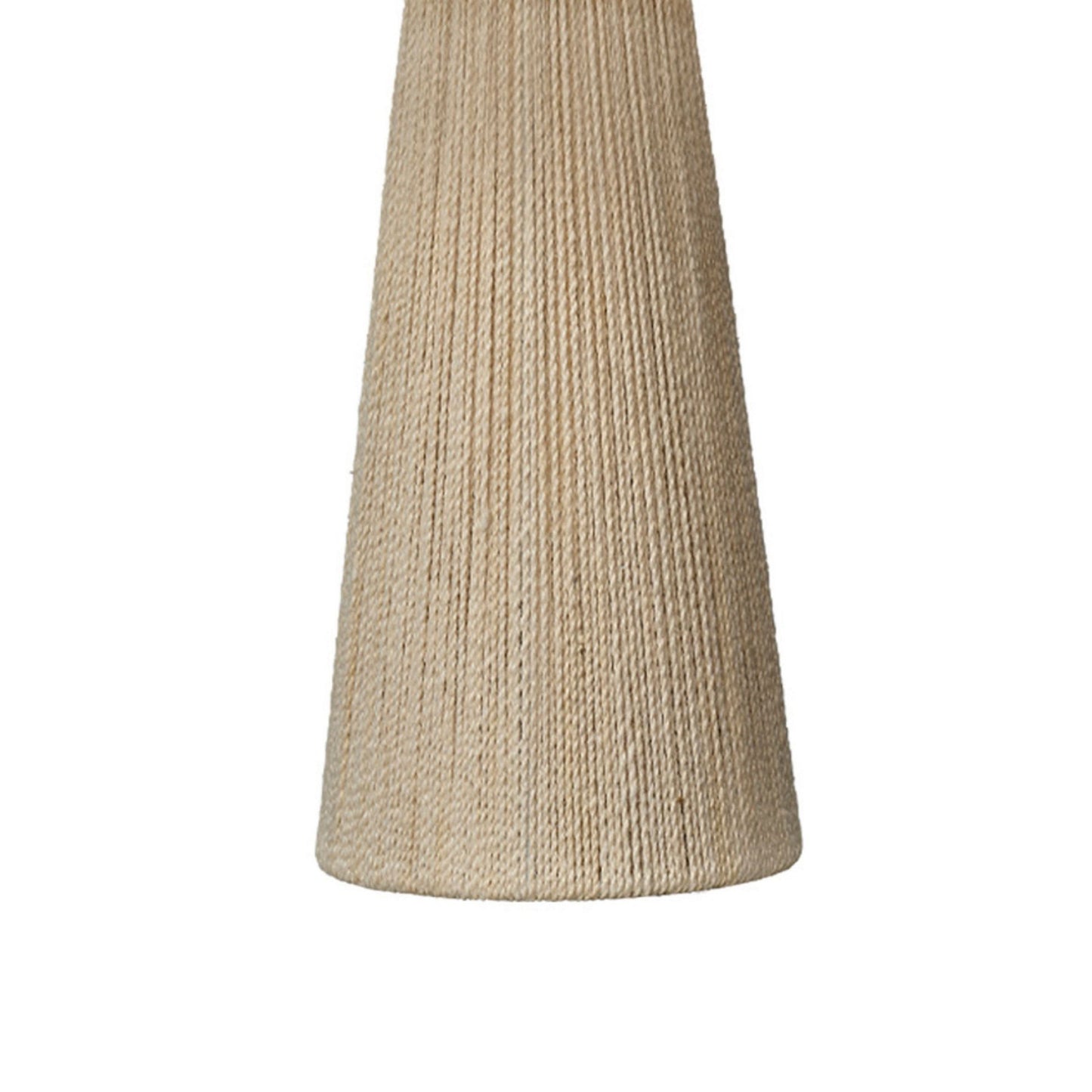 Liya 18 Inch Table Lamp, Cone Shade, Tapered Base, Off White Texture Finish