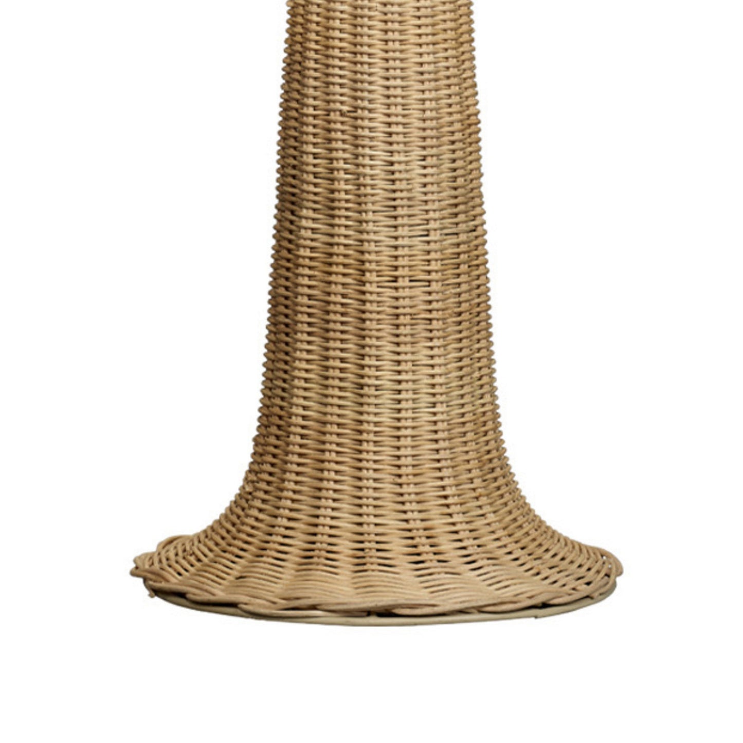 27 Inch Table Lamp, Tree Trunk Base, Tapered Shade, White, Natural Brown