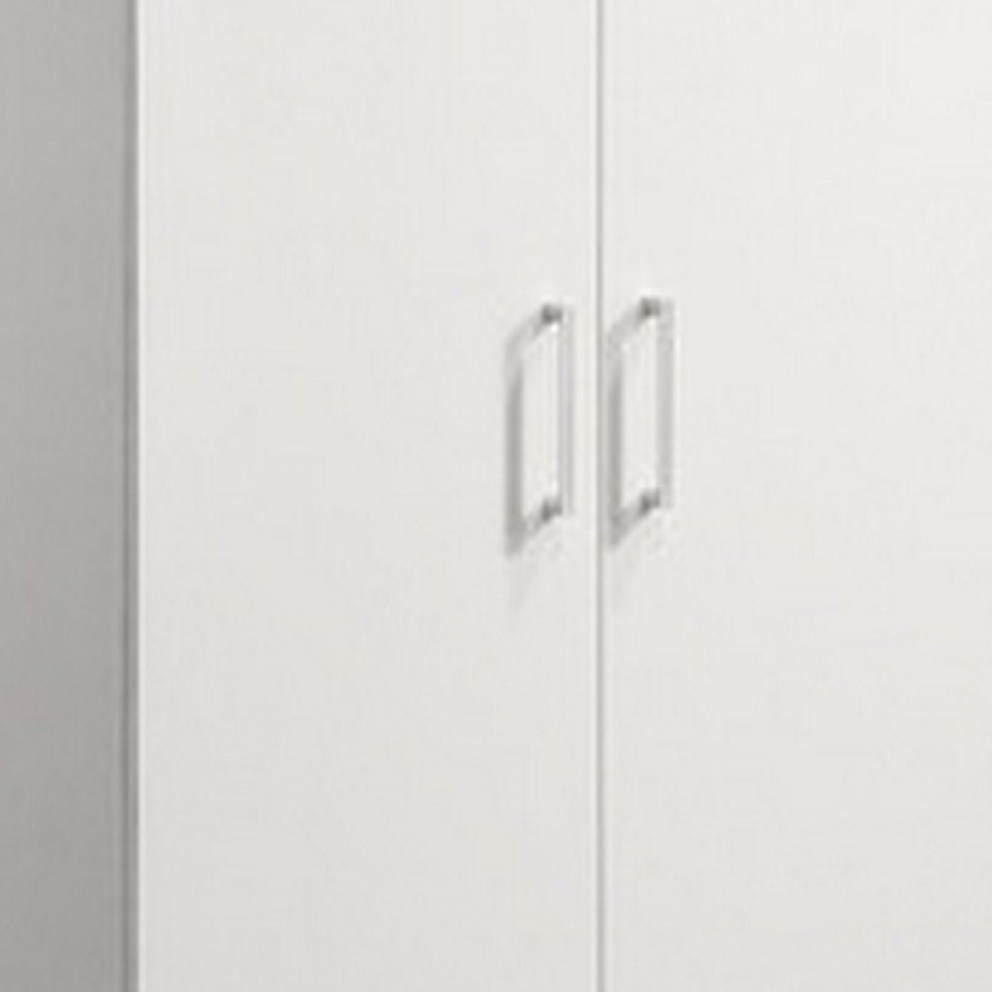 Cae 72 Inch Cabinet Armoire with Shelf, Hanging Rod, Double Door, White
