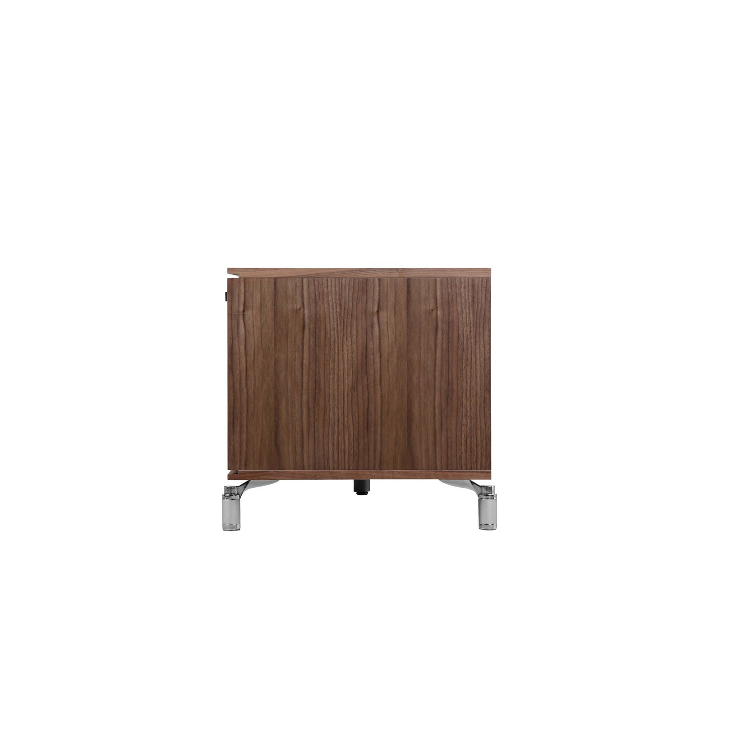 Ida 60 Inch TV Entertainment Console, Drawers, Pull Down Door, Walnut Brown