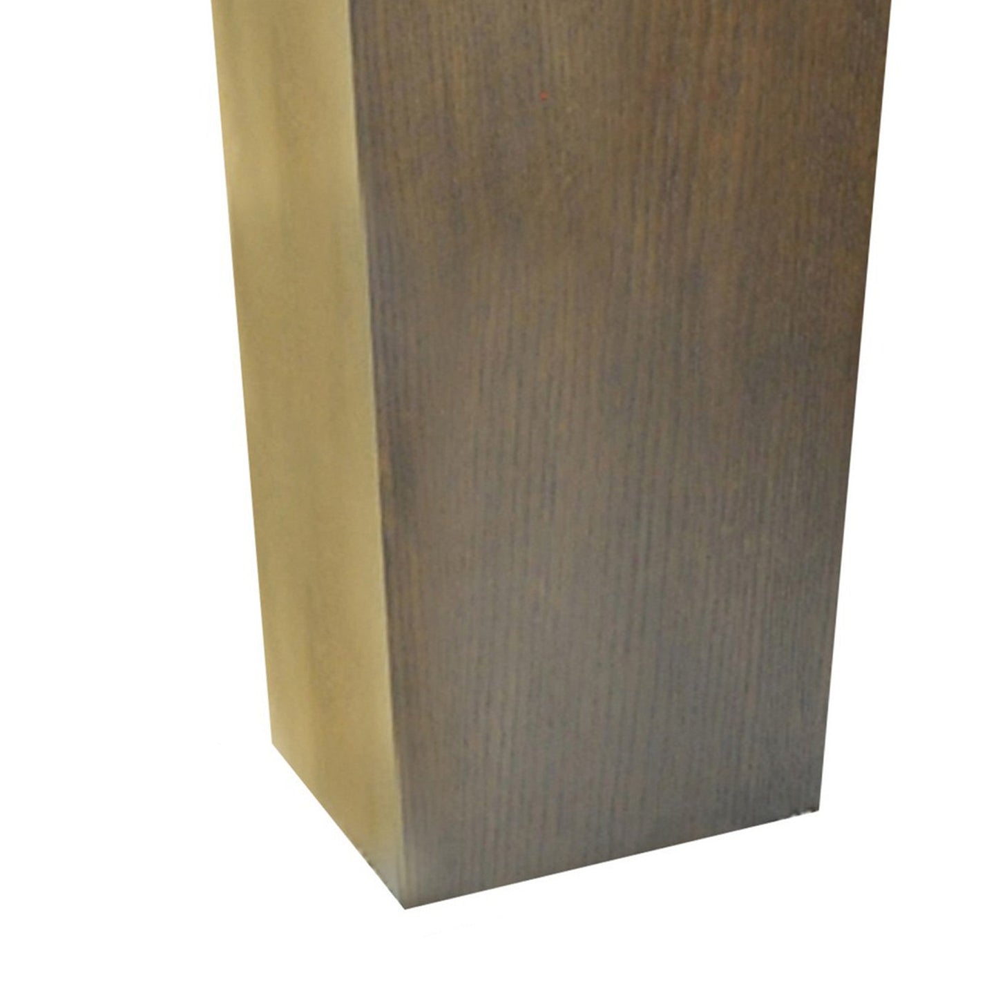 Jo 48 Inch Tall Flower Pot Planter, Hidden Indented Box, Dark Brown Veneer