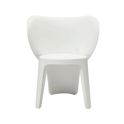 Fyna 16 Inch Kids Chair with Curved Back, Set of 4, Elephant Trunk Design, White