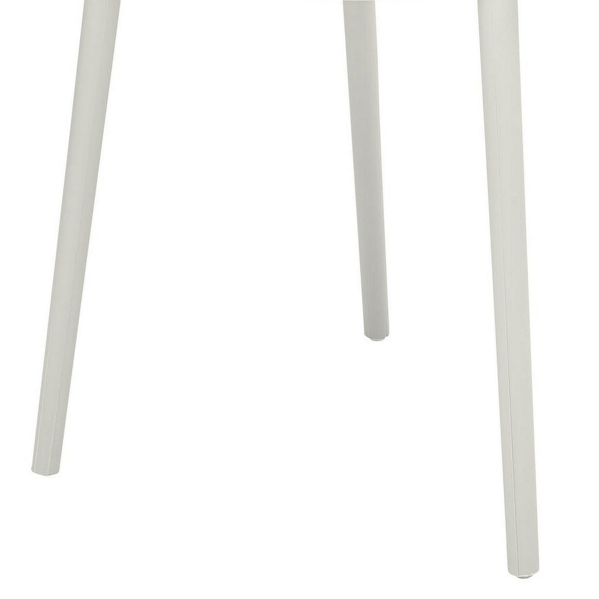 Feni 22 Inch Side Dining Armchair Set of 4, Indoor Outdoor, White Finish