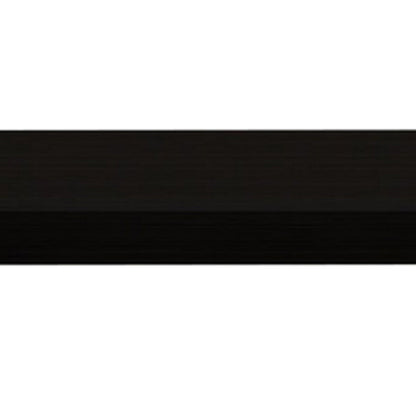 Hexy 48 Inch Coffee Table, Rectangular, Wenge Brown Wood Finish, Chrome