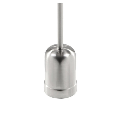 Mars 8" Side End Drink Table, Round, Cone Tapered Base, Silver