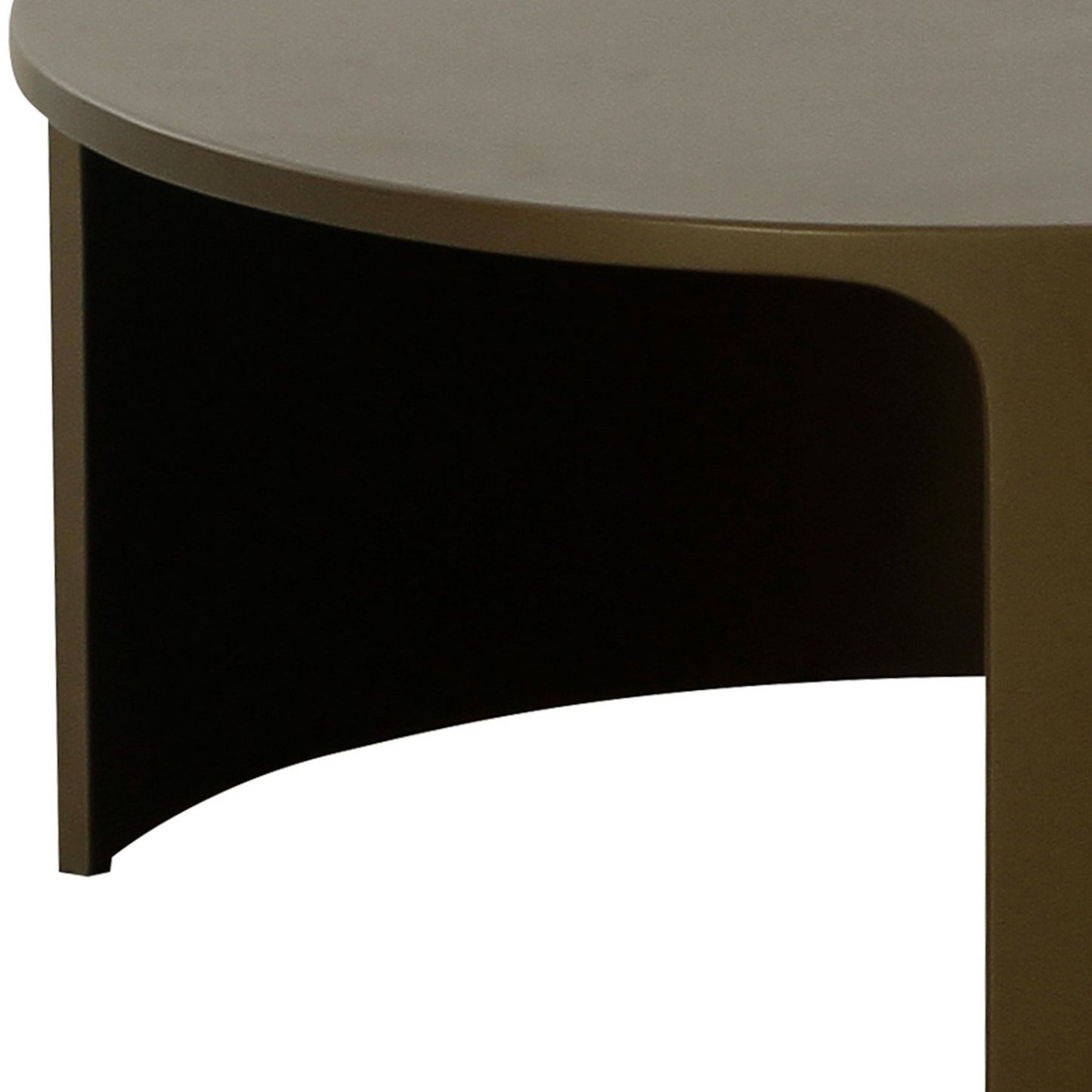 Eni 47 Inch Coffee Table, Indoor, Outdoor Natural Gray Concrete, Black