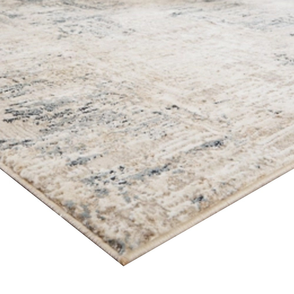 Toer 8 x 10 Large Area Rug, Abstract Impression Art, Machine Woven