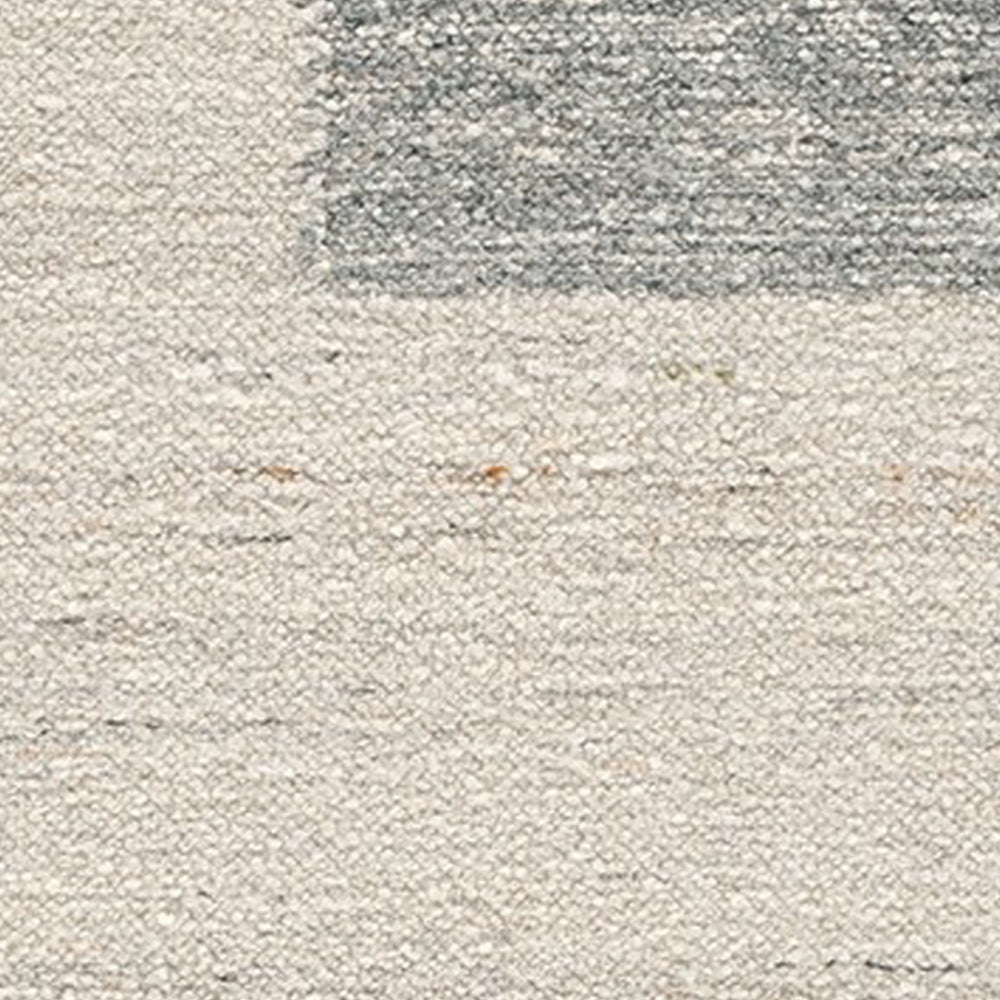 Rusy 5 x 7 Medium Area Rug, Handwoven Classic Stripes, Gray Polyester