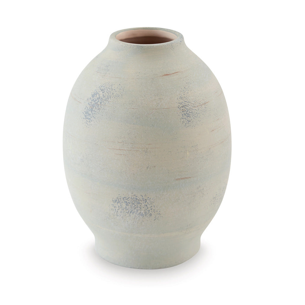 Col Home Decor Flower Vase, Traditional Urn Shape, Sage Green Ceramic