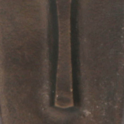 Anea Flower Vase, Face Design, Pedestal Base, Textured Bronze Finish