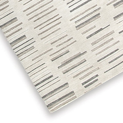Meaw 8 x 10 Large Area Rug, Abstract Stripe Design