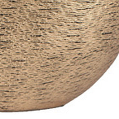 Bier Accent Flower Vase, Tabletop Decor, Gold and Black Textured Finish