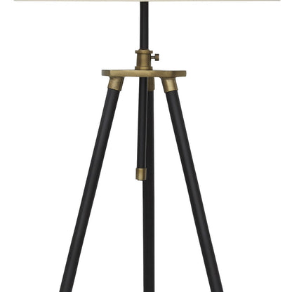 Egan 71 Inch Floor Lamp, White Drum Shade and Classic Tripod Metal Base