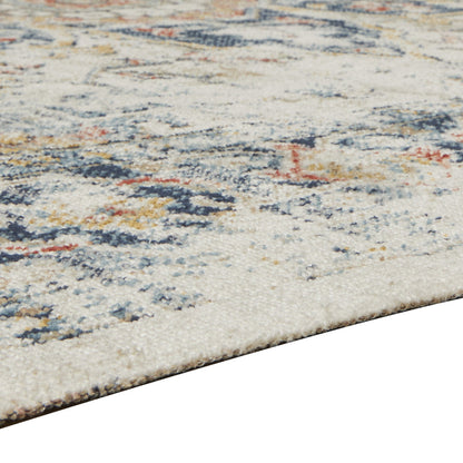 Jerry 5 x 7 Area Rug, Indoor Outdoor, Medallion, Polyester