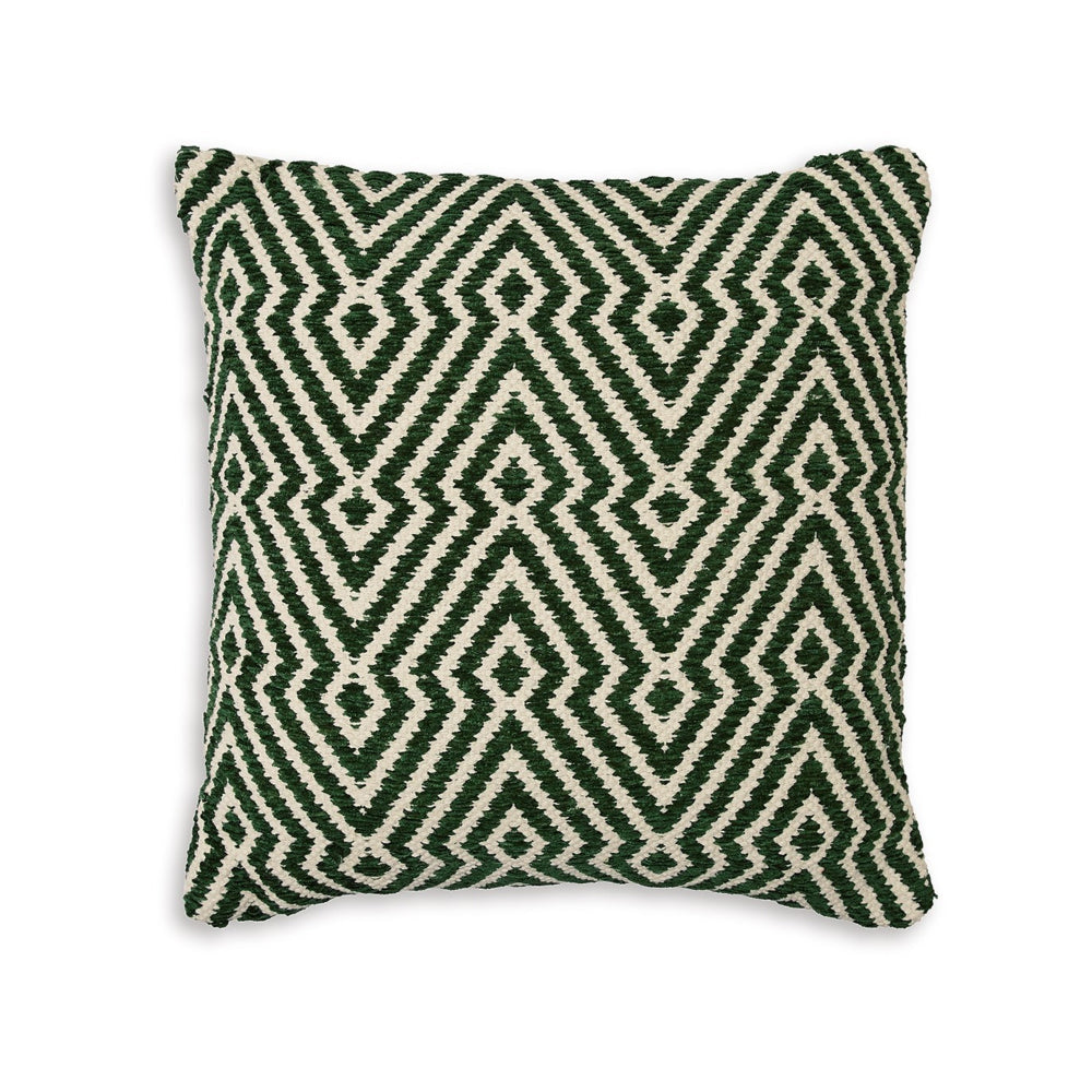 Digy 19 Inch Accent Pillow Set of 4, Handwoven Key Pattern, Black White