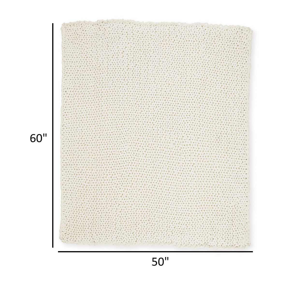 Deme Throw Blanket Set of 3, Hand Knitted Soft Chunky Chenille