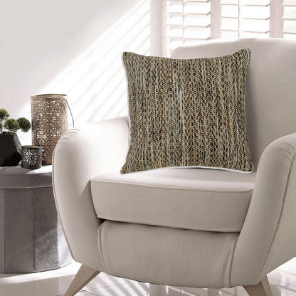 Nera 20 Inch Accent Pillow Set of 4, Distressed Chevron Pattern