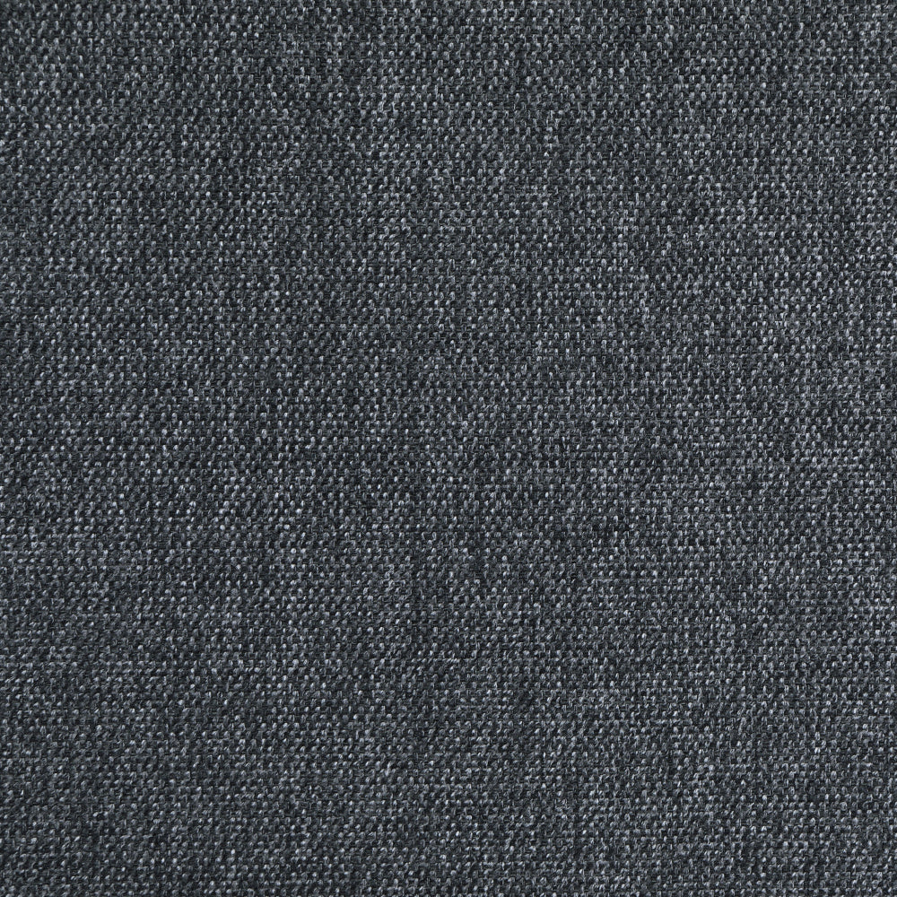 Seh Armless Modular Sofa Chair with Plush Cushions, Soft Dark Gray Fabric