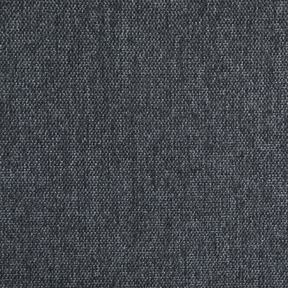 Seh Armless Modular Sofa Chair with Plush Cushions, Soft Dark Gray Fabric