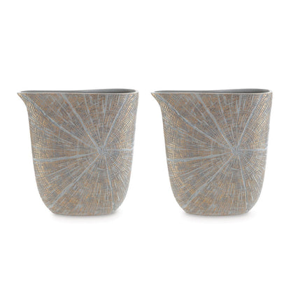 Denver Vase, Set of 2, 14 Inch, Starburst Pattern