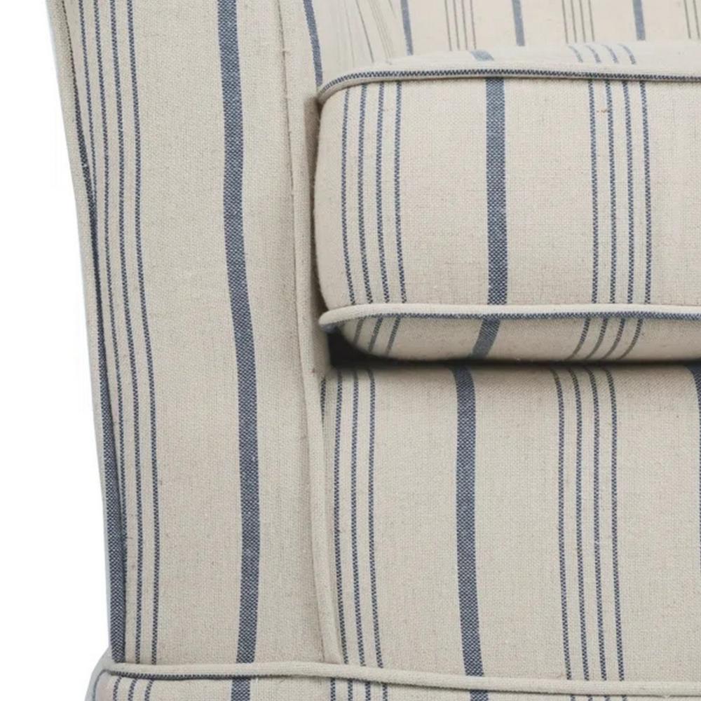 Accent Swivel Chair, Modern Round Barrel Back, Soft White Gray Fabric