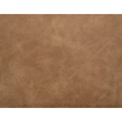 Merry Accent Chair, Cognac Brown Faux Leather, Foam, Brown Solid Pine Wood