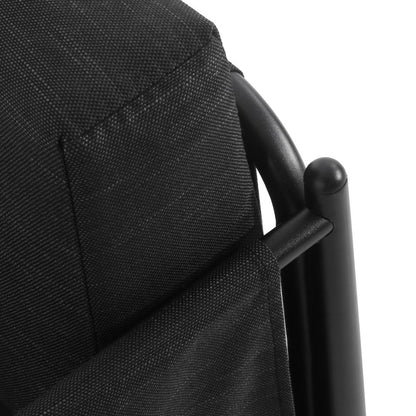 Jackie Outdoor Club Accent Chair, Black, Dark Gray Cushions, Aluminium