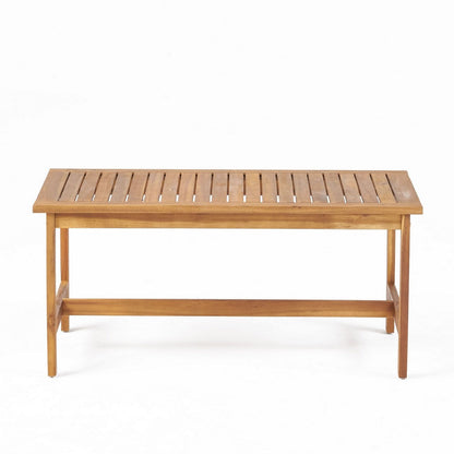 3pc Set with 2 Outdoor Club Chairs and Coffee Table in Acacia Wood