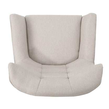 Ranie Accent Club Chair, Rubberwood Legs Wheat Button Tufted Polyester
