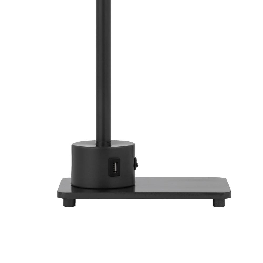 Hoso 18 Inch Desk Lamp, 2 USB Ports, AdjusDesk Brass Metal Frame